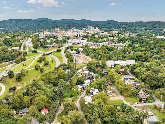 433 W Haywood St, Asheville, NC 28801 - birds eye view of property with a mountain view