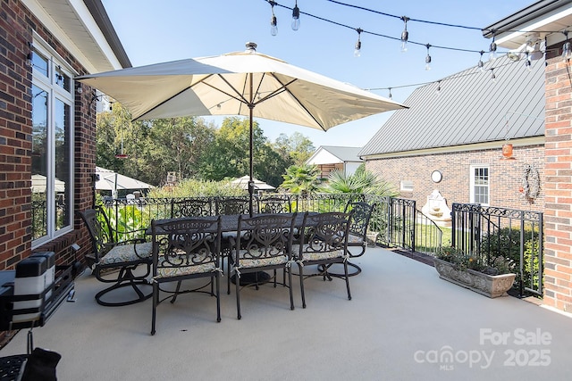 view of patio / terrace with outdoor dining area