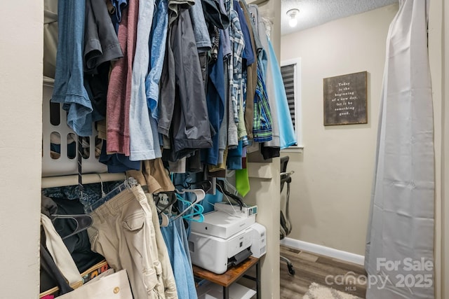 2609 Raintree St, Connelly Springs, NC 28612 - spacious closet featuring wood finished floors