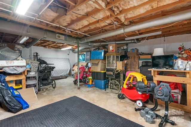2609 Raintree St, Connelly Springs, NC 28612 - unfinished basement with concrete block wall