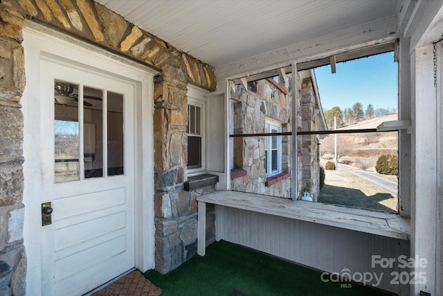 view of sunroom / solarium