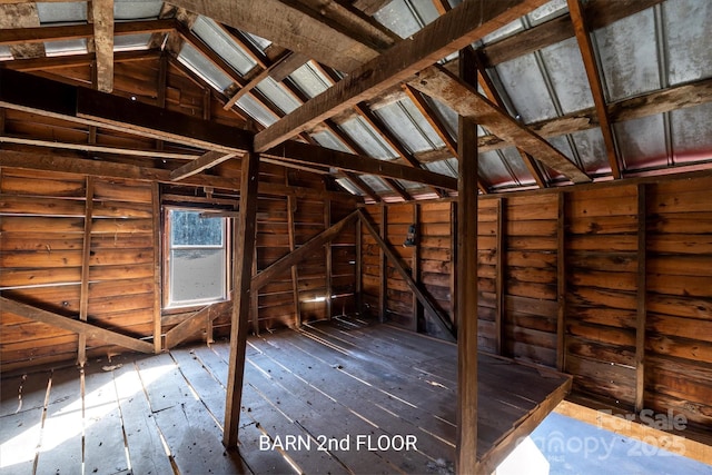 view of attic