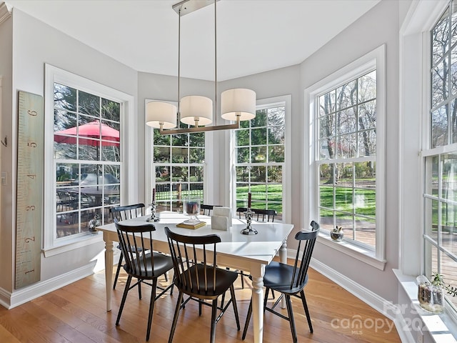 view of sunroom