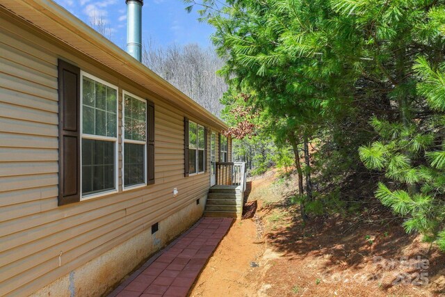6 Clark Meadow Ln, Candler, NC 28715 - view of home's exterior featuring crawl space