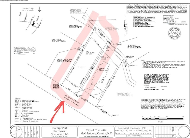 4220 Mckinley Dr, Charlotte NC, 28208 land for sale