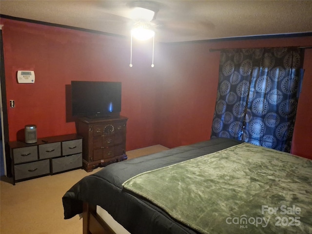 bedroom featuring carpet