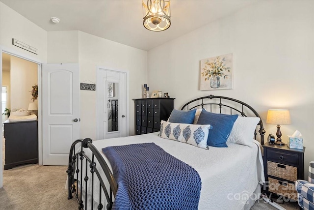 bedroom featuring carpet flooring