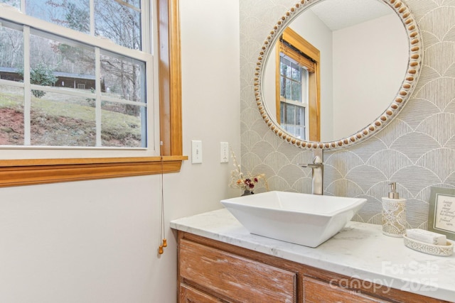 bathroom with vanity