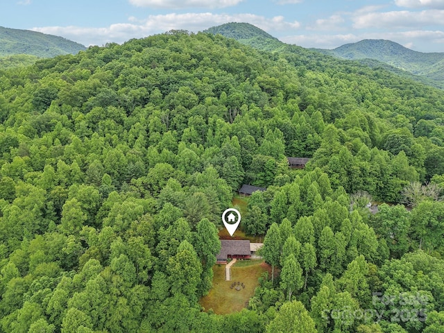 211 Heartland Rdg, Sylva, NC 28779 - aerial view of a heavily wooded area and mountains