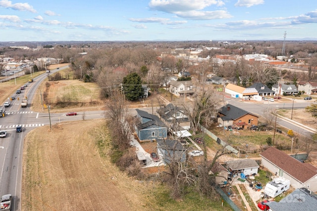 drone / aerial view with a residential view