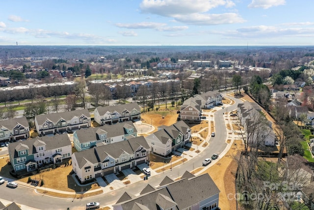 aerial view featuring a residential view