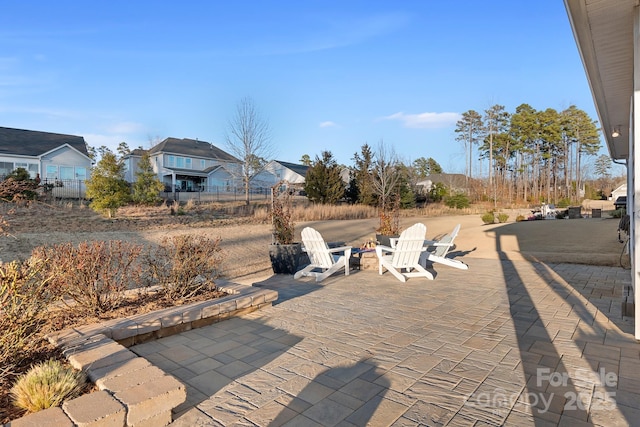 view of patio / terrace with fence