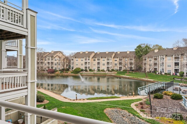 water view featuring a residential view