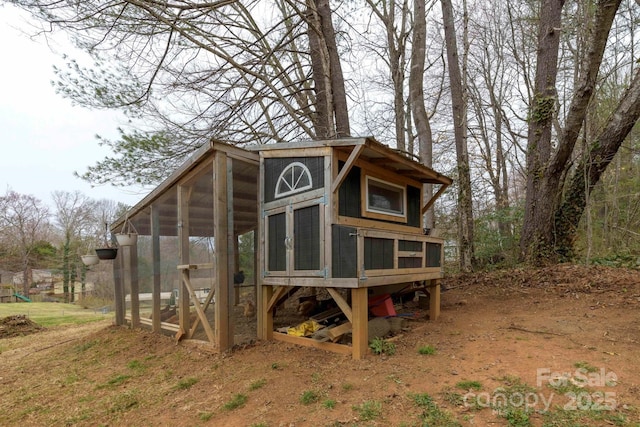 view of poultry coop