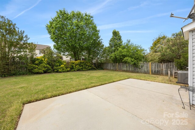 view of patio / terrace featuring central AC