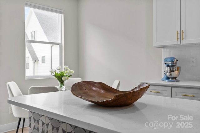 dining area with baseboards