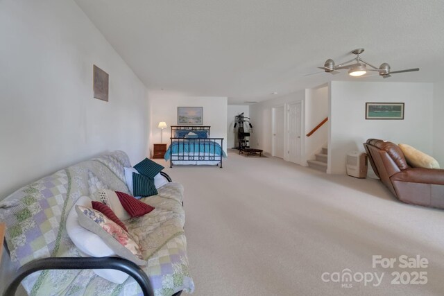 bedroom featuring carpet flooring