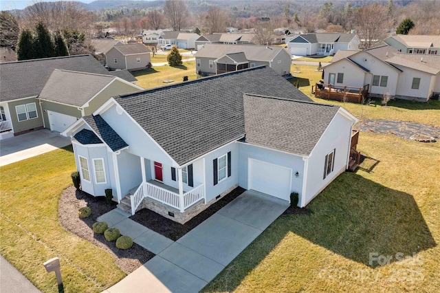 357 Beechnut Dr, Hendersonville, NC 28739 - birds eye view of property featuring a residential view