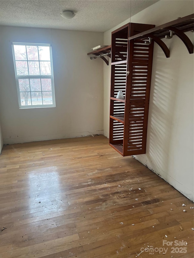 interior space with hardwood / wood-style floors