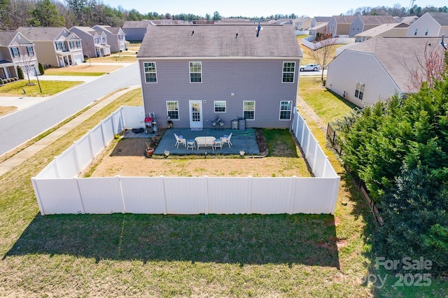 birds eye view of property featuring a residential view