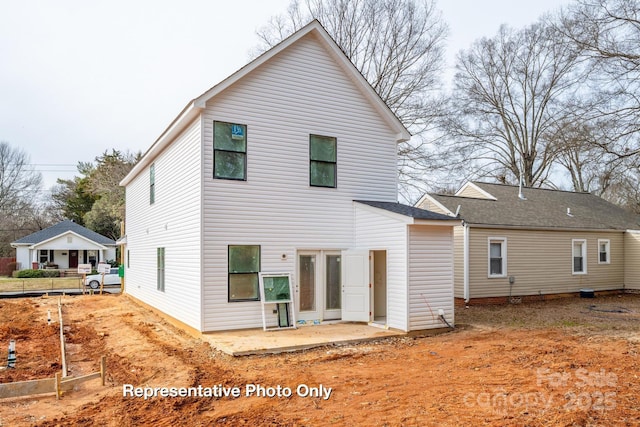 rear view of property with a patio