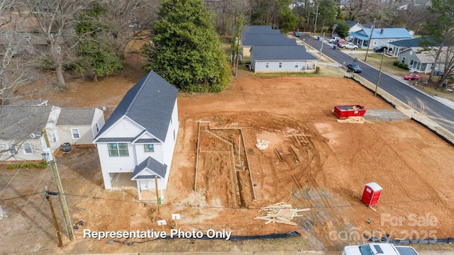 birds eye view of property featuring a residential view