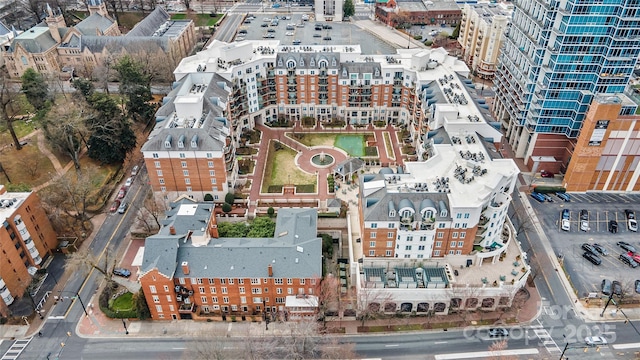 bird's eye view featuring a view of city