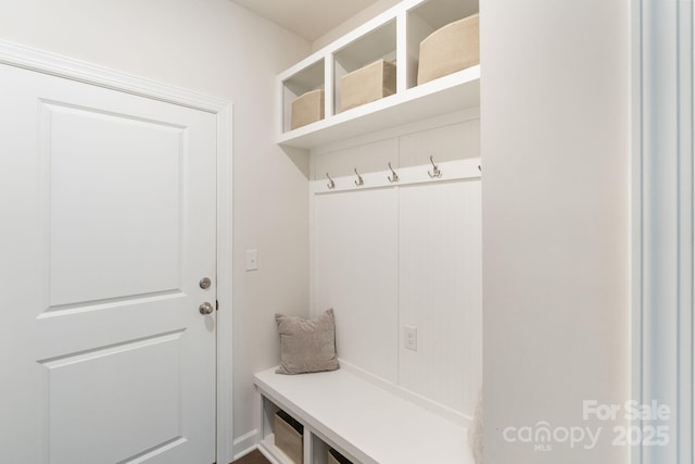 view of mudroom