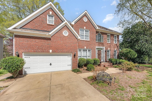 12723 Willingdon Rd, Huntersville, NC 28078 - view of front of house with brick siding and concrete driveway