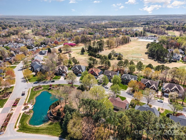 12723 Willingdon Rd, Huntersville, NC 28078 - aerial view featuring a residential view and a water view