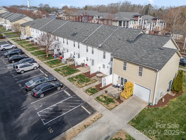 drone / aerial view featuring a residential view