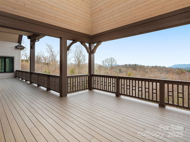 view of wooden terrace