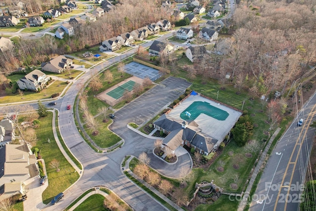 bird's eye view featuring a residential view