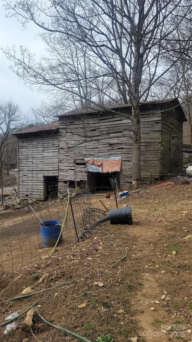 view of outbuilding with an outdoor structure