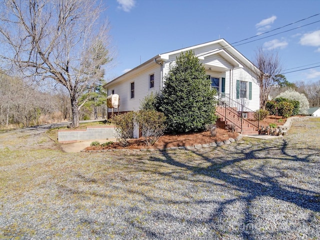 view of side of property