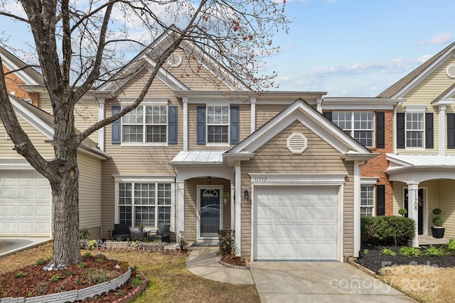 11712 Huxley Rd, Charlotte, NC 28277 - townhome / multi-family property with an attached garage and concrete driveway