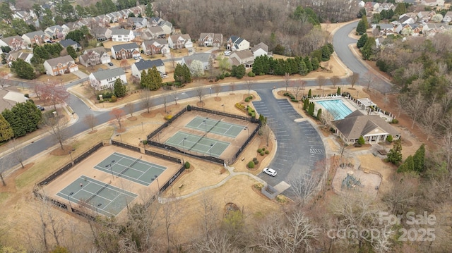 11712 Huxley Rd, Charlotte, NC 28277 - drone / aerial view featuring a residential view