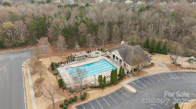 11712 Huxley Rd, Charlotte, NC 28277 - drone / aerial view