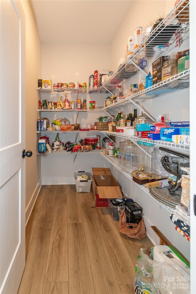 view of pantry