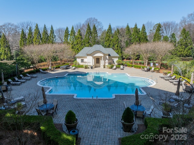 community pool featuring a patio