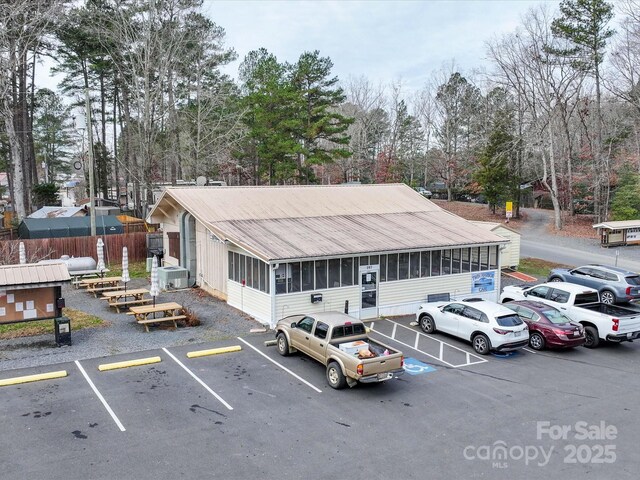 view of uncovered parking lot