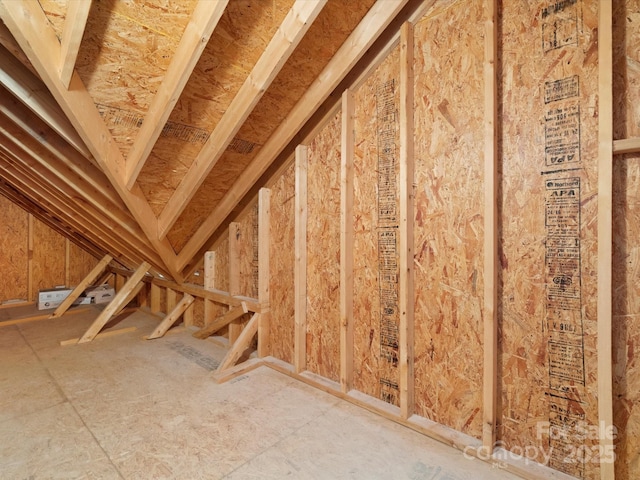 view of attic