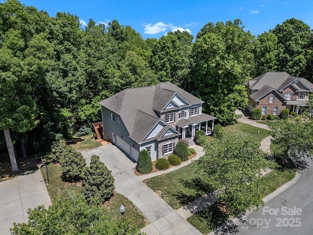 birds eye view of property