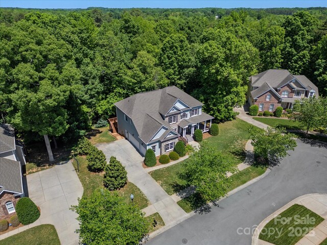 aerial view with a view of trees