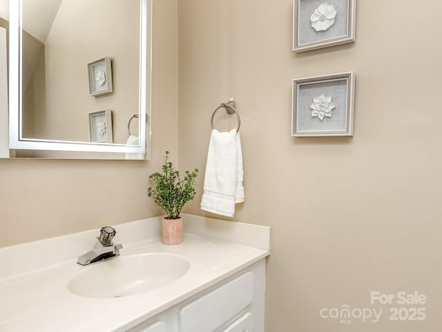 bathroom featuring vanity