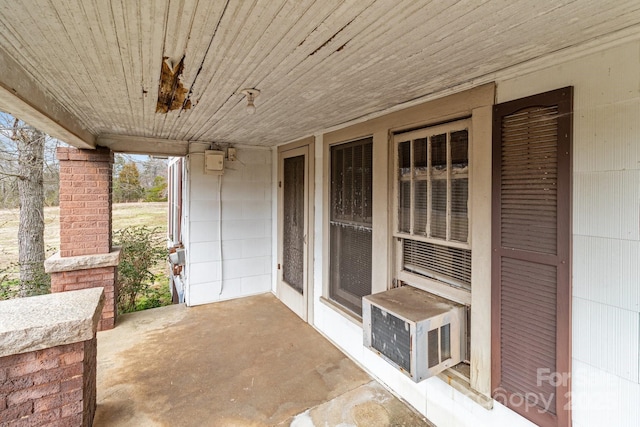 view of patio featuring cooling unit