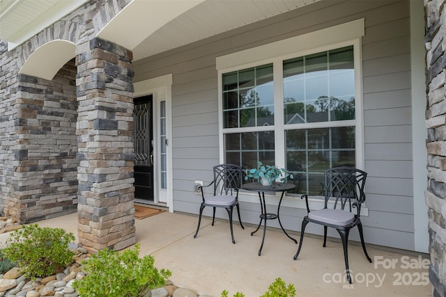 view of patio / terrace featuring a porch