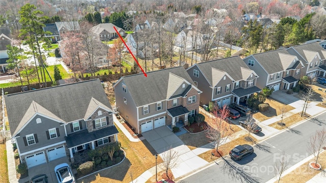 bird's eye view featuring a residential view