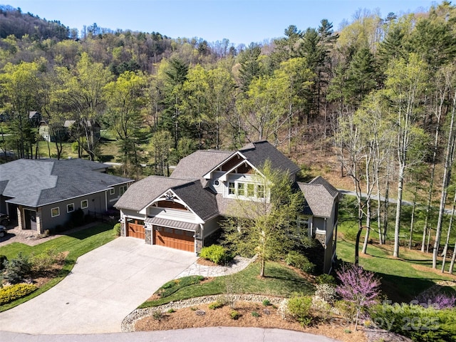 14 Twinflower Trl, Asheville, NC 28804 - bird's eye view with a forest view