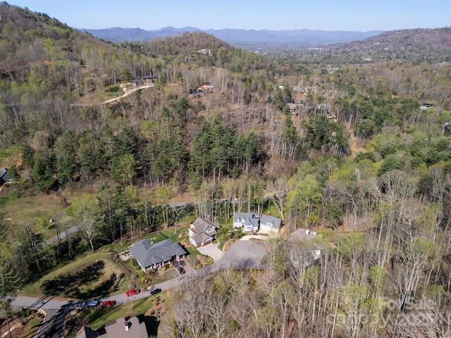 14 Twinflower Trl, Asheville, NC 28804 - aerial view with a forest view and a mountain view